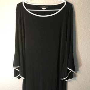 Black“white trimmed”dress(XL)